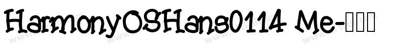 HarmonyOSHans0114 Me字体转换